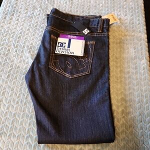 DC Men's Dark Blue Slim Straight Jeans